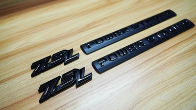 #ad 4Pc Kit Black Badge Fits Door 7.3L Power Stroke Emblem 3D Turbo Diesel $38.99