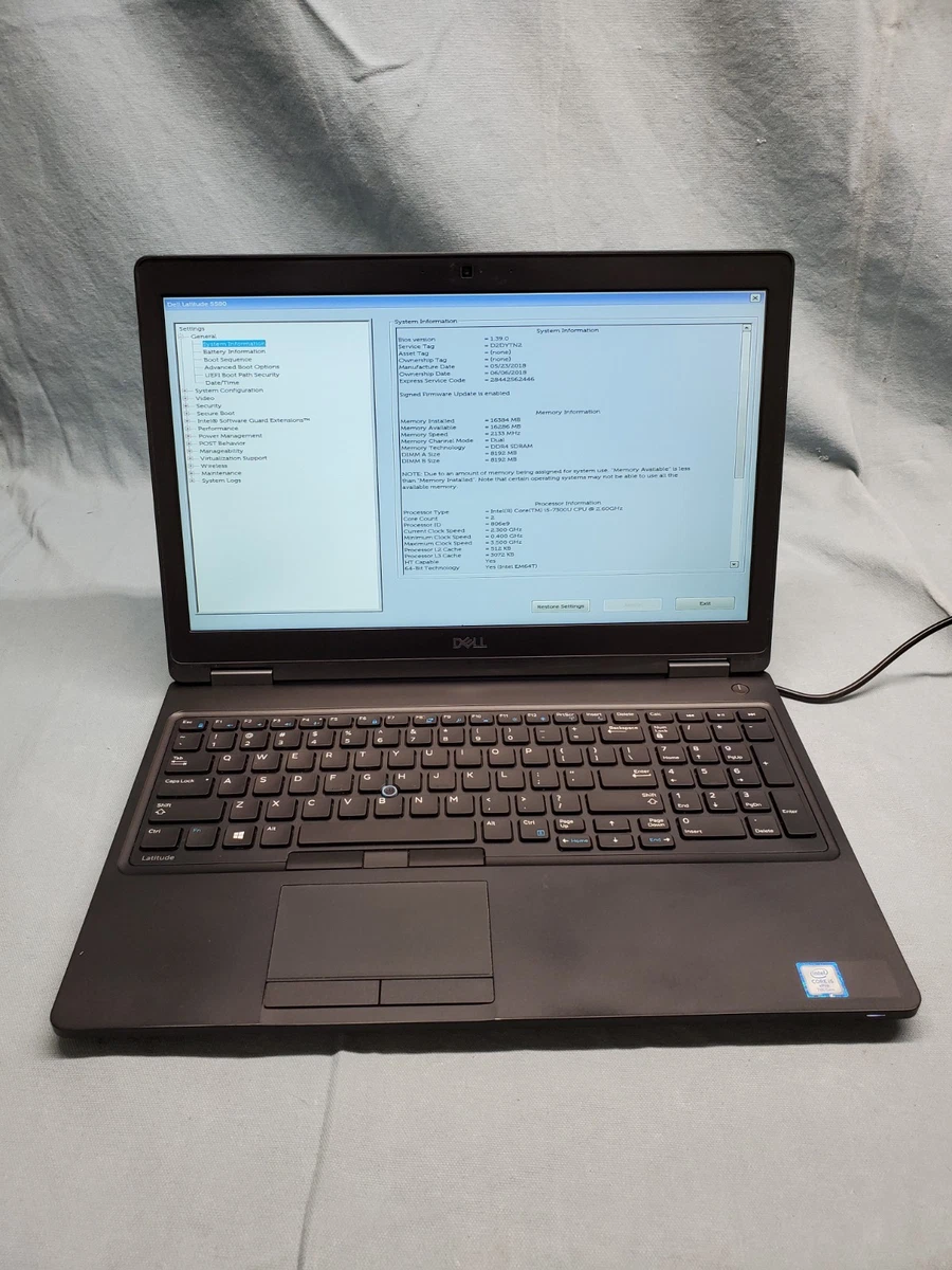 Dell Intel Core i5 7th Gen. PC Laptops & Netbooks 15-15.9 in