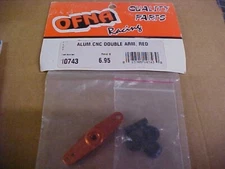 OFNA RACING 10743 = ALUMINUM CNCDOUBLE ARM, RED (GOLDISH) (NEW)