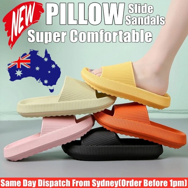 PILLOW SLIDES Sandal Ultra-Soft Slippers Cloud Shoes Anti-Slip Extra Soft Indoor PILLOW SLIDES Sandal Ultra-Soft Slippers Cloud Shoes Anti-Slip Extra Soft Indoor