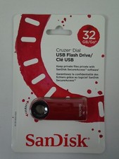SanDisk 32 GB Cruzer Dial USB Flash Drive New Factory Sealed 80-56-16618-032G
