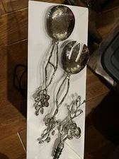 Michael Aram White Orchid Serving 2 Piece Set and Wine stopper