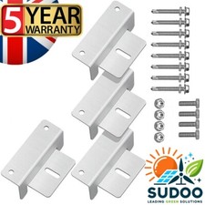 4 x Solar Panel Z Bracket Mounting with Stainless Fixings Caravan Roof motorhome