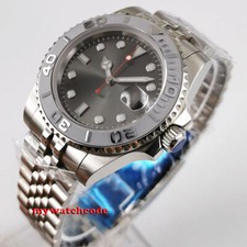 40mm Tandorio Sterile Gray Dial Sapphire NH35 automatic mens watch Jubilee strap