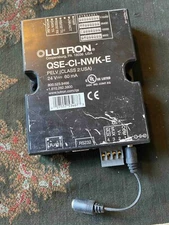 Lutron QSE-CI-NWK-E, used, includes all connectors, working