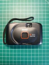Vivitar IC 111 Focus Free 35mm Black Film Camera film tested and working