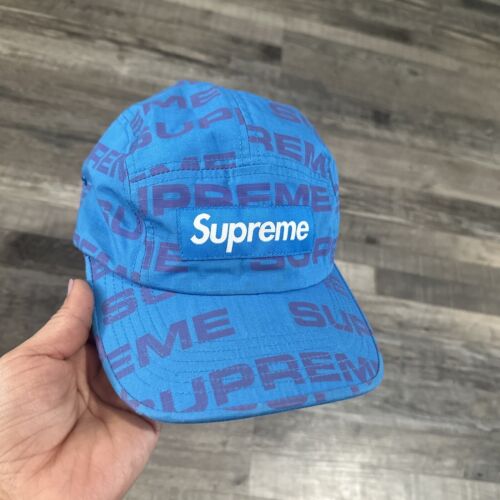 Supreme Reactive Print Camp Cap Hat Blue Purple  Supreme - Afbeelding 1 van 6