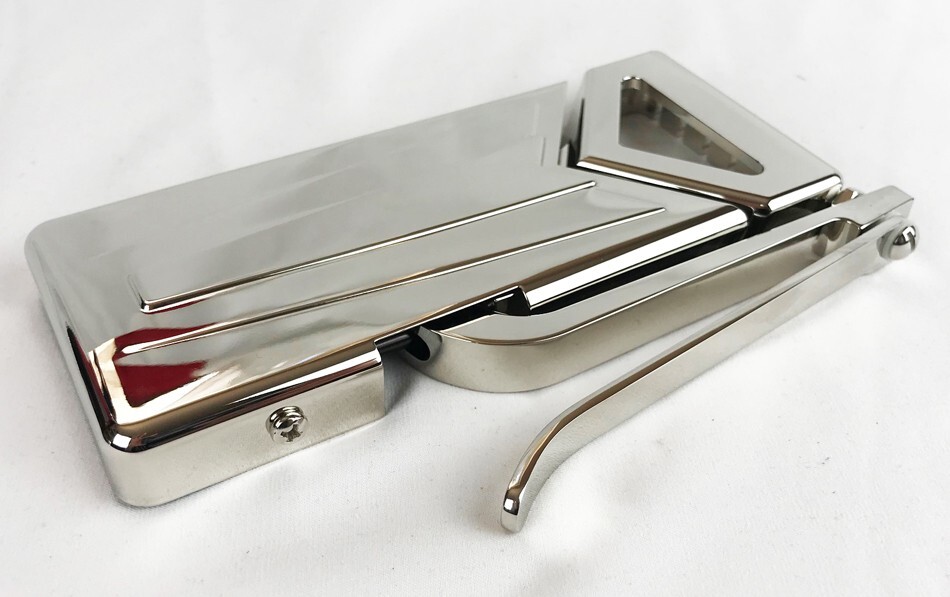 NEW Nickel OEM Sideways Vibrola Tremolo Tailpiece for Gibson NEW Nickel OEM Sideways Vibrola Tremolo Tailpiece for Gibson