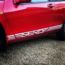 Toyota Sera EXY10 lower body stripes / stickers / decals / graphics.