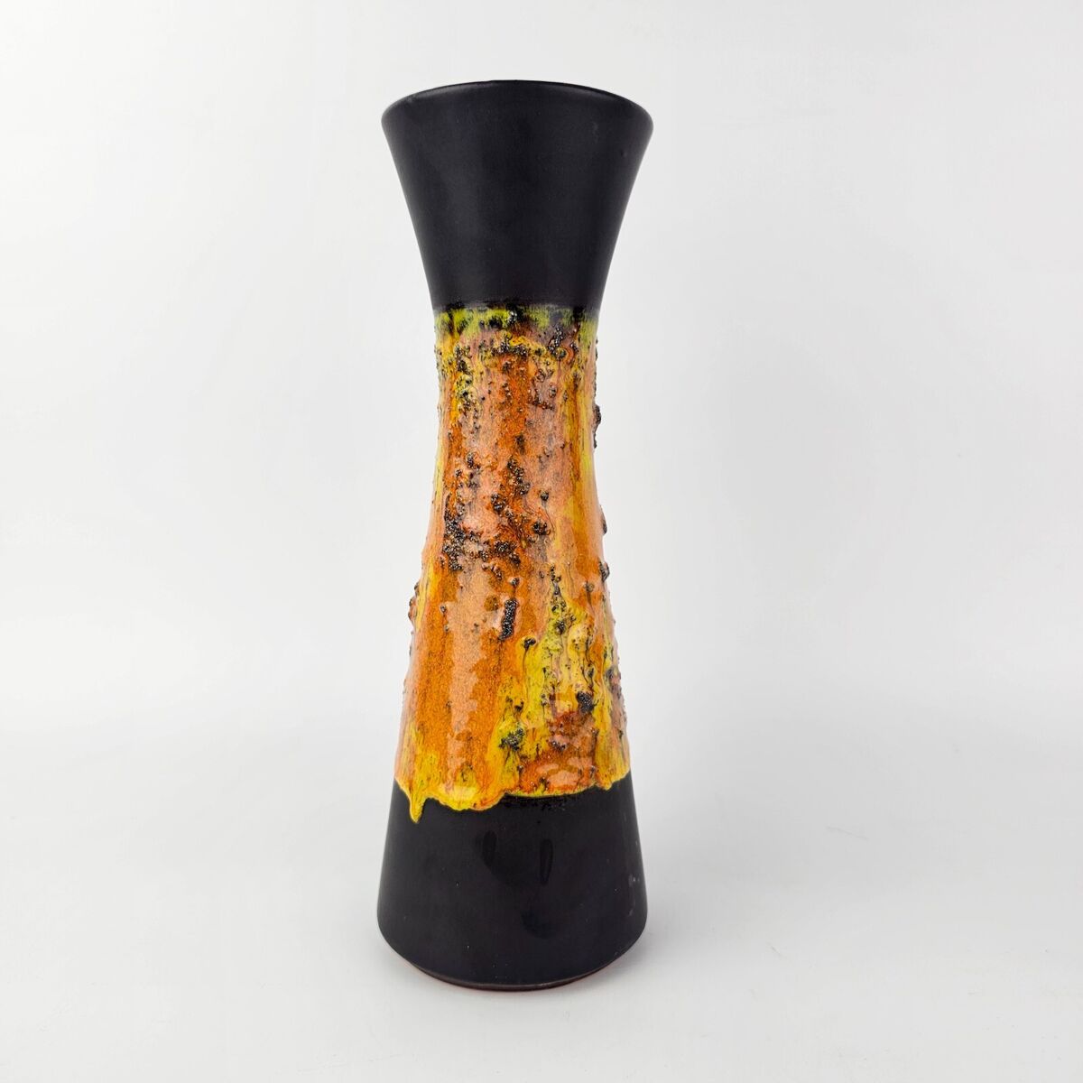 Vintage West German Fat Lava vase made by Carstens Vintage West German Fat Lava vase made by Carstens