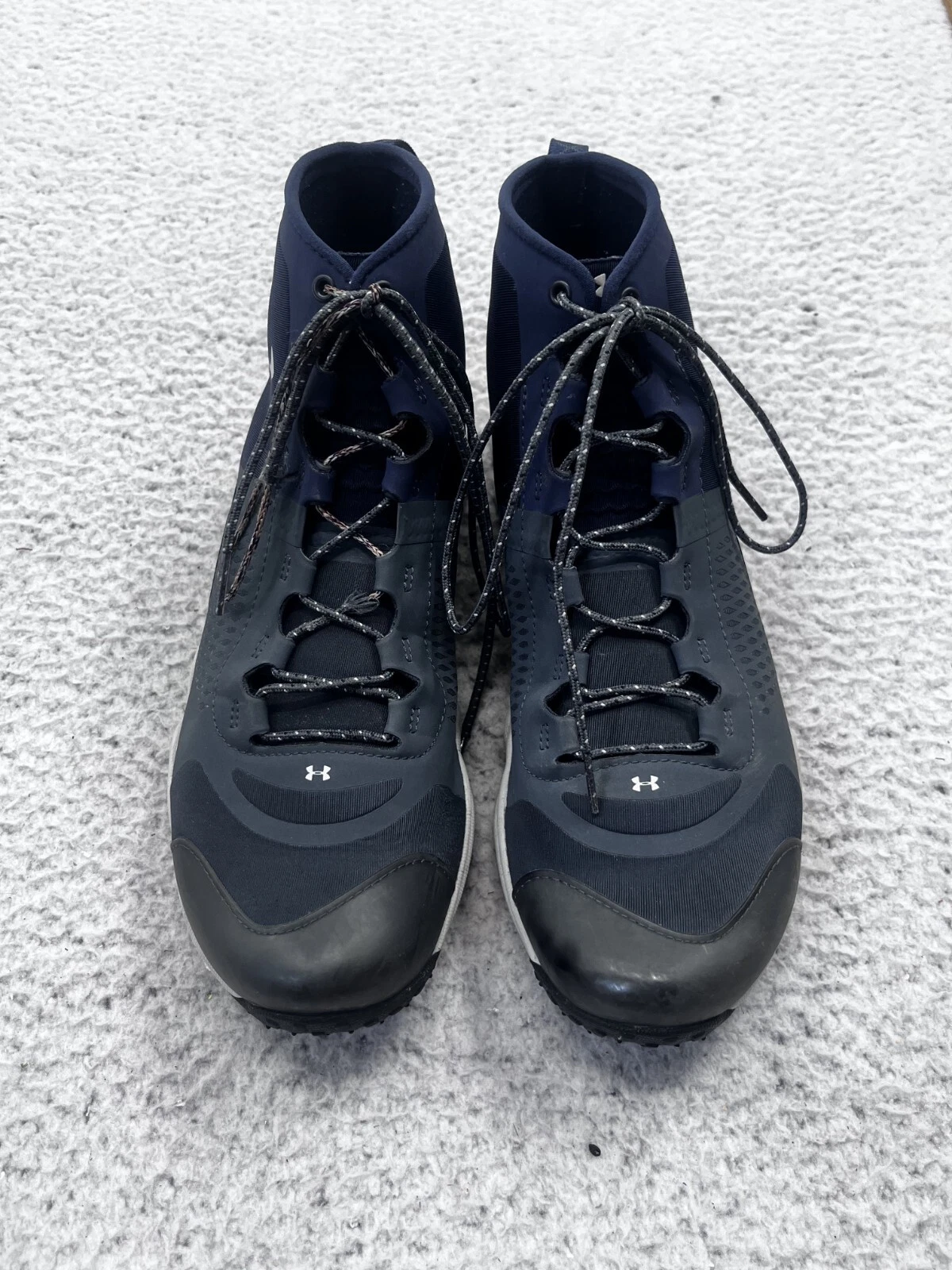 Men's Under Armour Speed Fit Black Mid Lace Up Hiking Boots Size 11.5