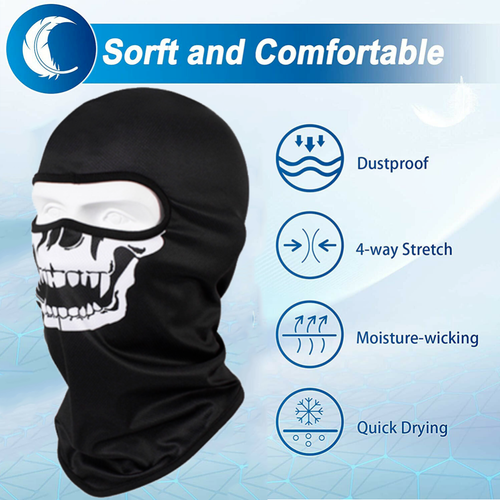 Breathable Balaclava Cycling Skull Face Mask for Riding Hunting Sport Face Cover - Picture 2 of 47