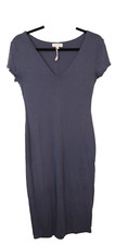 See You Monday Bodycon Blue Dress Short Sleeve Size Large (92)