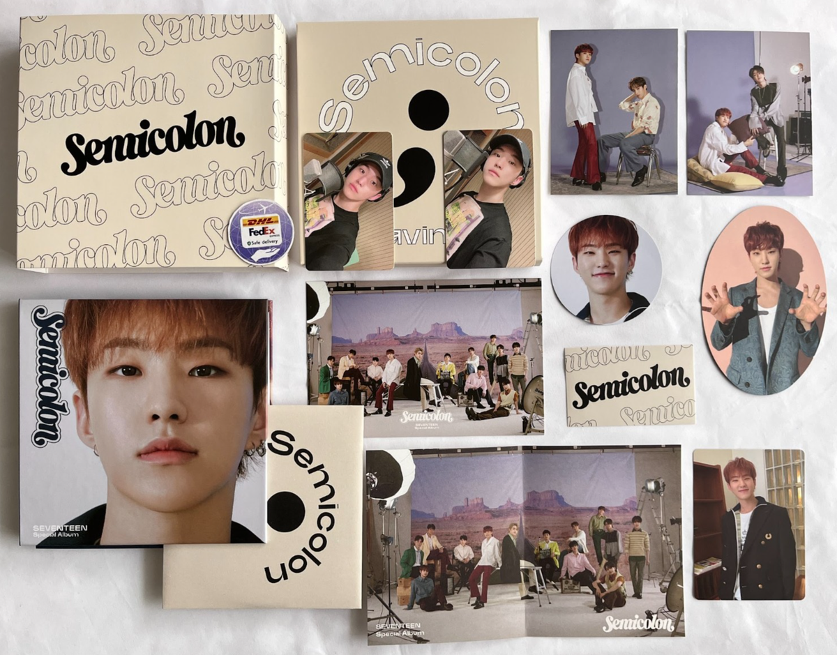 SEVENTEEN HOSHI Semicolon Album Set photocard weaving kit mini