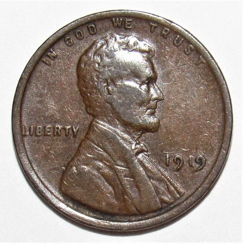 1919 Lincoln Cent XF (D51)