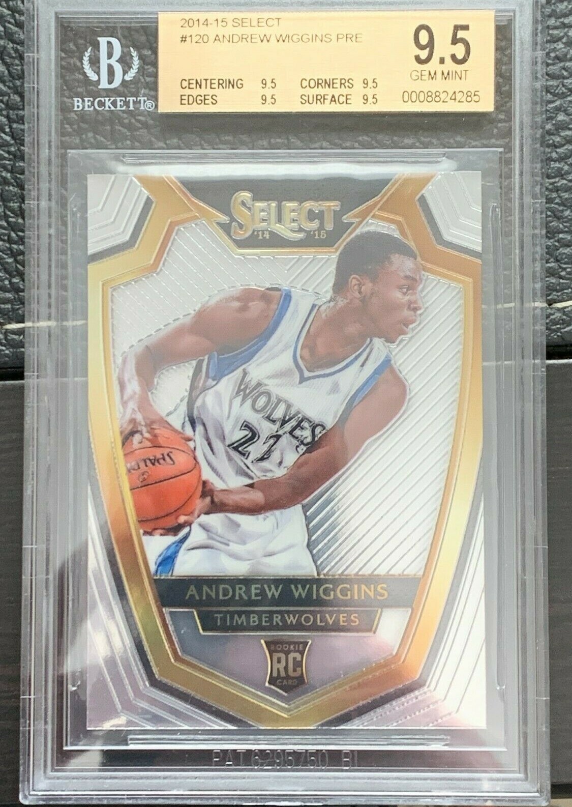 Andrew Wiggins 2014-15 Panini Select Rookie #120 BGS 9.5 Minnesota Timberwolves