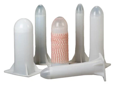 MAQA Tubo per Arrosti e Salumi in Plastica 86-160 mm con Imbuto e Ogiva per Rete