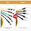 thumbnail 7 - 11 PCS Resistance Band Set Yoga Pilates Abs Exercise Fitness Tube Workout Bands