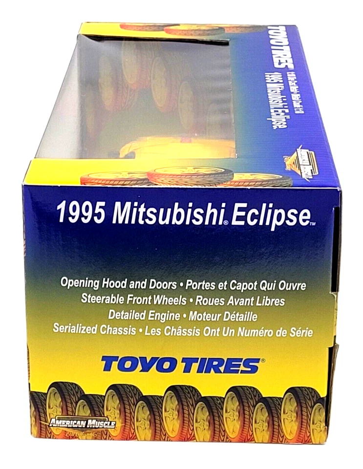 Ertl American Muscle 1995 三菱 Eclipse Toyo 轮胎 1: 18 压铸爱好 — 第 2/4 张图片