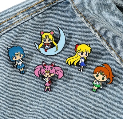 Sailor Moon Crystal Pin Badge Anime Manga Japanese Kawaii Brooch
