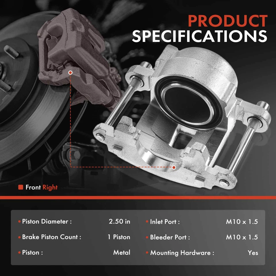 Pinza de freno delantera derecha para Chevrolet S10 Blazer GMC S15 Jimmy Sonoma Sevilla Foto 2 de 4