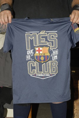fc barcelona warm up shirt