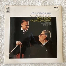 HMV  ASD 2285  ED1      BEETHOVEN  Violin Concerto     Yehudi Menuhin