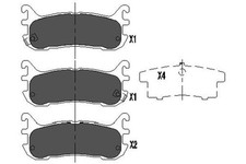 New Brake Pad Set, disc brake for MAZDA:MX-5 I,MX-5  ,323 C V,MIATA I,MX-5 II