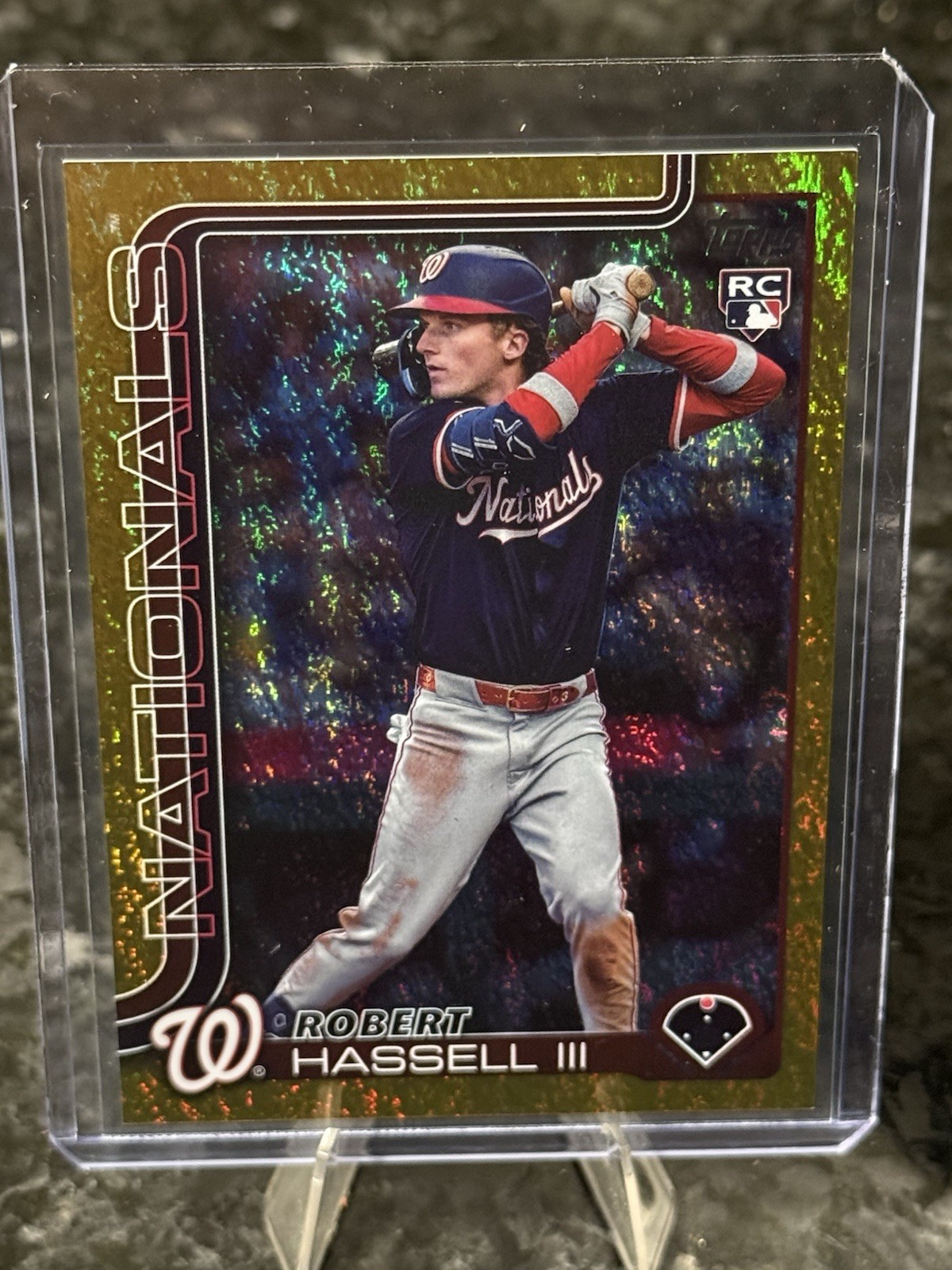 2025 Topps Update Robert Hassell III RC /50 Gold Holo Foil #US109 Nationals