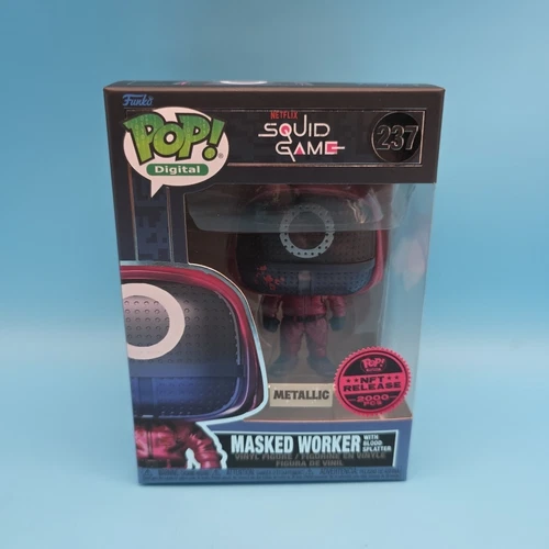 Squid Games Bloody Metallic Masked Worker Digital Funko Pop LE 926 Pieces