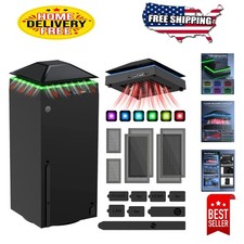 Superior Cooling Fan with Dust Cover for Xbox Series X: USB  Light Features