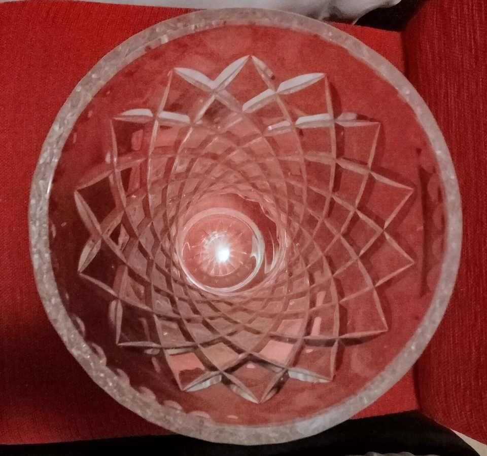 Large Vintage Lead Crystal Vase - image 3 of 4