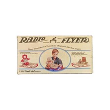 Vintage Radio Flyer Little Red Wood Sled 551 with Original Box