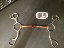 Junior Jr cowhorse bit 5 1/4 in copper mouth Jack's