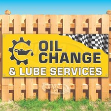 OIL CHANGE Advertising Vehicle Car Services Vinyl Banner Flag Sign USA SB10577