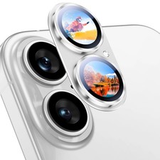 2 Pack For iPhone 17 Pro Max/17 Pro Tempered Glass Metal Camera Lens Protector