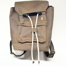 Genuine Buffalo Leather Backpack Rucksack Artisan Crafted In India Buckle