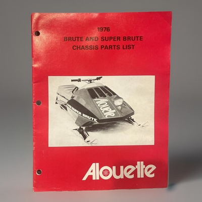 #ad #ad 1976 quot;originalquot; ALOUETTE Brute And Super Brute CHASSIS PARTS MANUAL List Nice $59.99