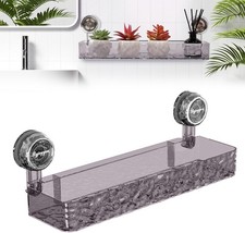 Corrugated Suction Cup Storage Holder Movable Shower Shelf Suction Cup Shower US