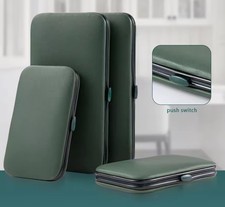 Green 18 Piece Set With Leather Case Professional Foot And Face Care Tool Kits