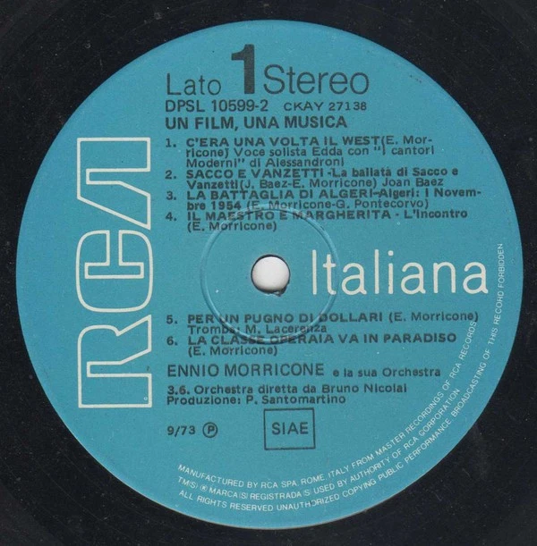 Ennio Morricone - Un Film Una Musica - Le Colonne Sonore Originali (2xLP) (Near - Image 4 of 4