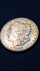 1886 Morgan Silver Dollar - Rainbow Toned