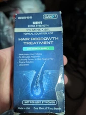 Minoxidil for Men Hair Growth Serum: Minoxidil 5% with Biotin Hair 2oz EXP 5/27