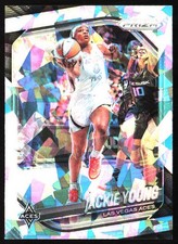 Jackie Young 2025 Panini Prizm WNBA Ice Prizms #23 Las Vegas Aces