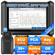 XTOOL D7W Wireless Full System Bidirectional Scanner Diagnostic Tool ECU Coding