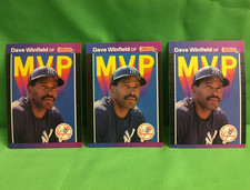 DAVE WINFIELD, three baseball cards, Donruss 1989, card #BC-11