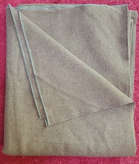 US Military Wool Blanket Great Condition! Vintage Green Army 78x64"