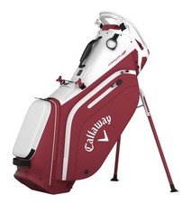 New Callaway Golf Fairway 14 Stand Bag White/Cardinal