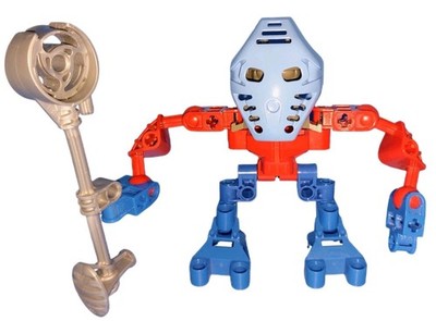 LEGO Bionicle 8595 Matoran of Mata Nui Takua Warrior Blue 2003 Figure Only Rare