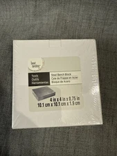 Steel Bench Block  4”x4”x.75” Jewelry Making Work Surface Metal Forming